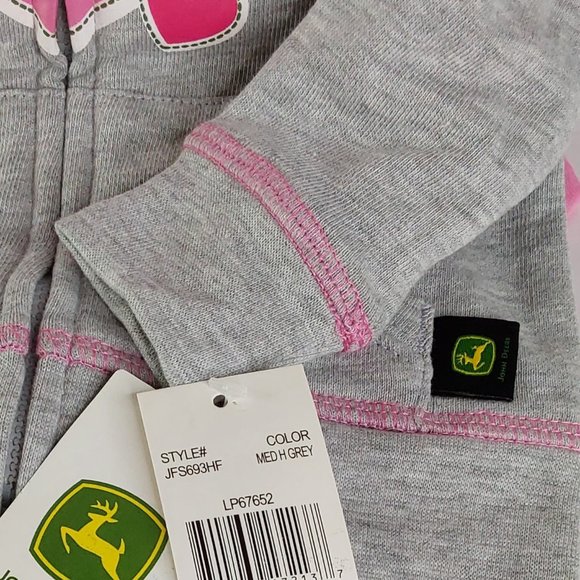 JOHN~DEERE HOODIE JACKET,BODY SUIT & PANTS 3-PIECE COMPLETE OUTFIT - Picture 10 of 16